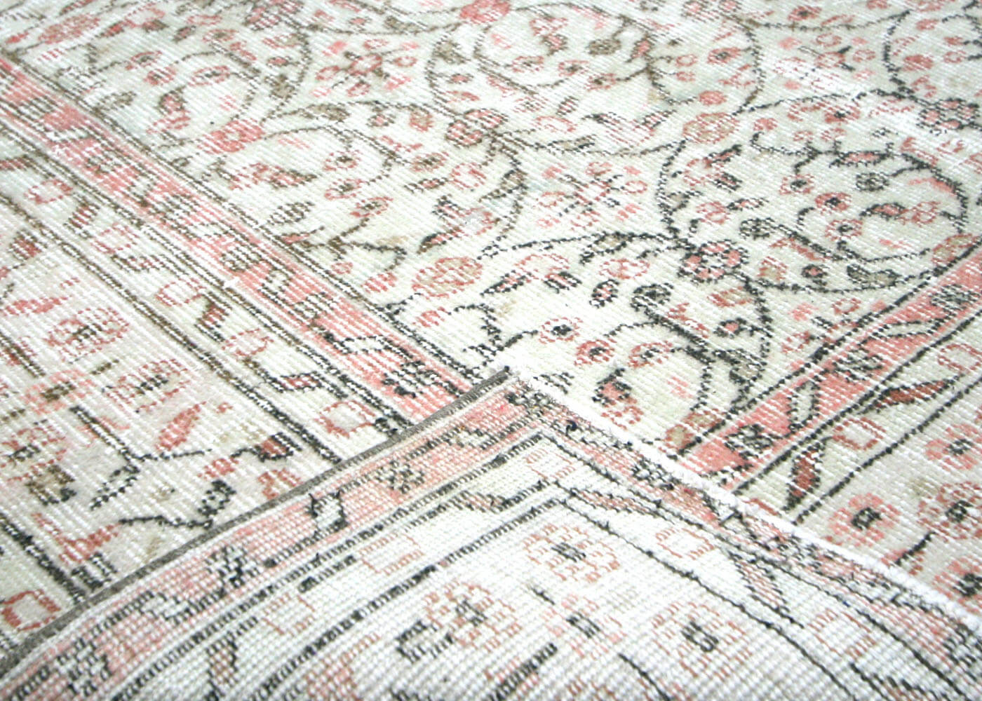 Vintage Turkish Oushak Rug - 6'6" x 10'2" - 210103