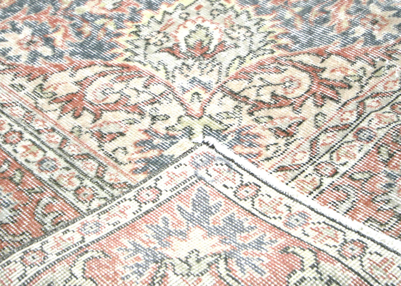 Vintage Turkish Oushak Rug - 6'8" x 10'5" - 210104