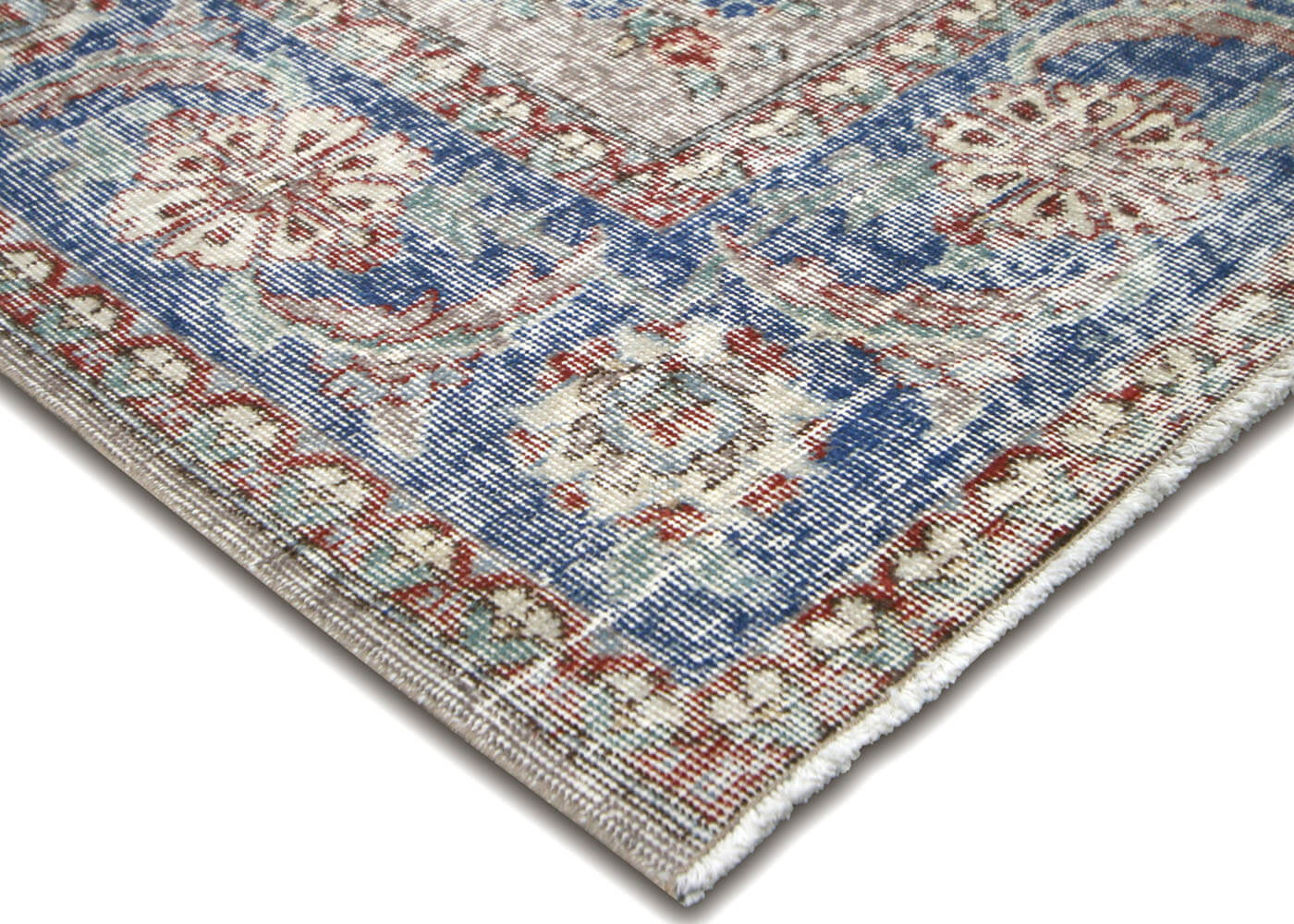 Vintage Turkish Oushak Rug - 7'5" x 10'10" - 210105