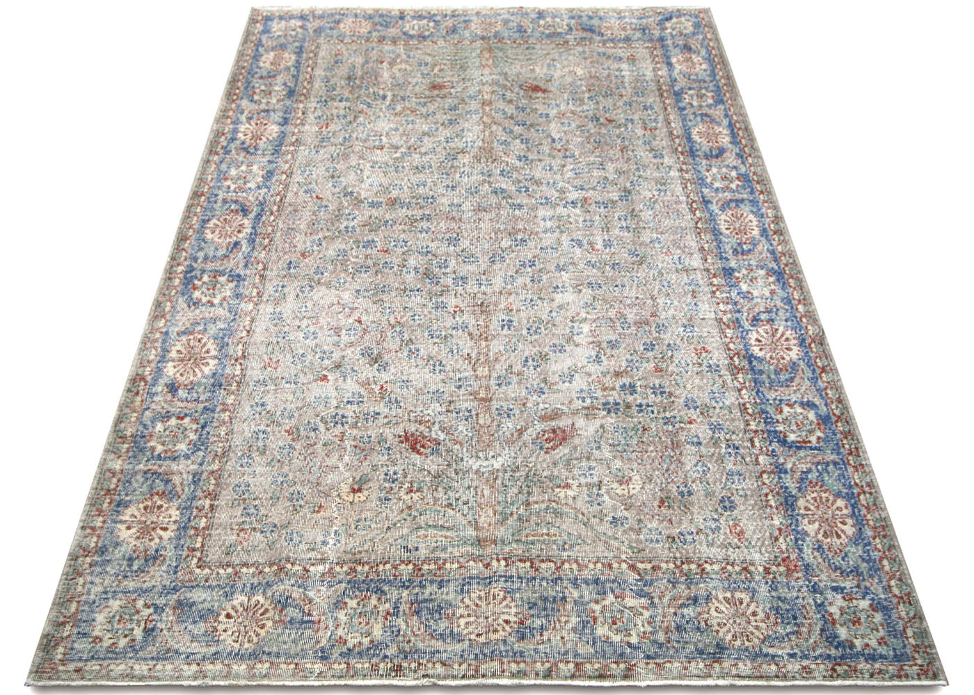 Vintage Turkish Oushak Rug - 7'5" x 10'10" - 210105