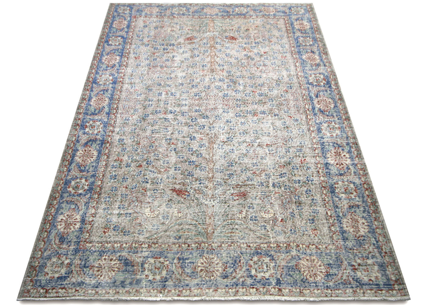 Vintage Turkish Oushak Rug - 7'5" x 10'10" - 210105