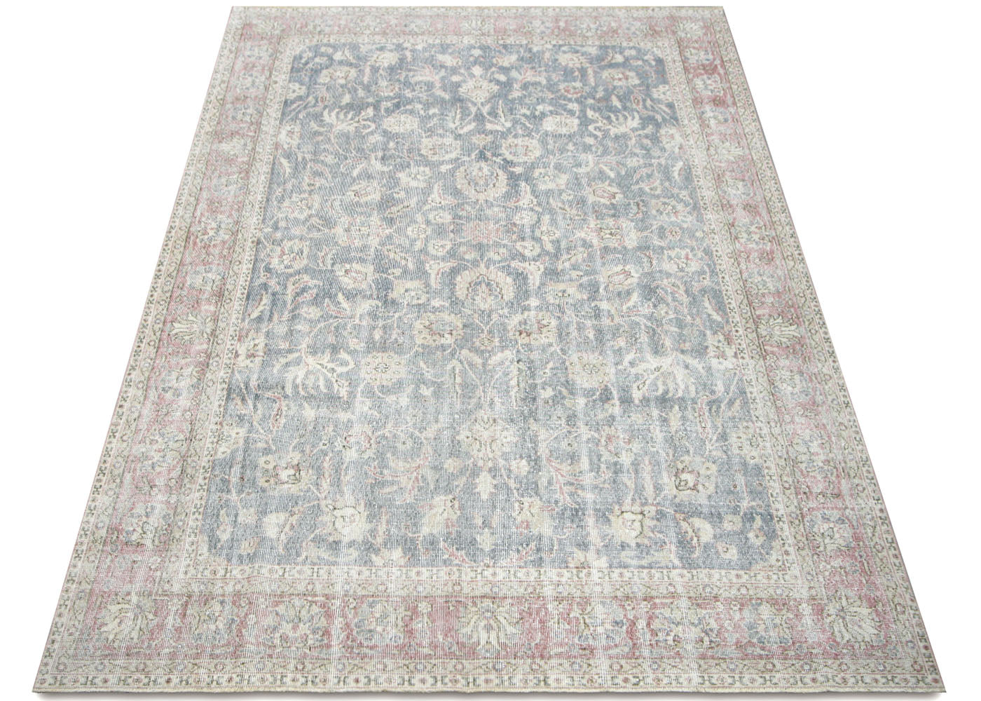 Vintage Turkish Oushak Rug - 6'7" x 10' - 210106