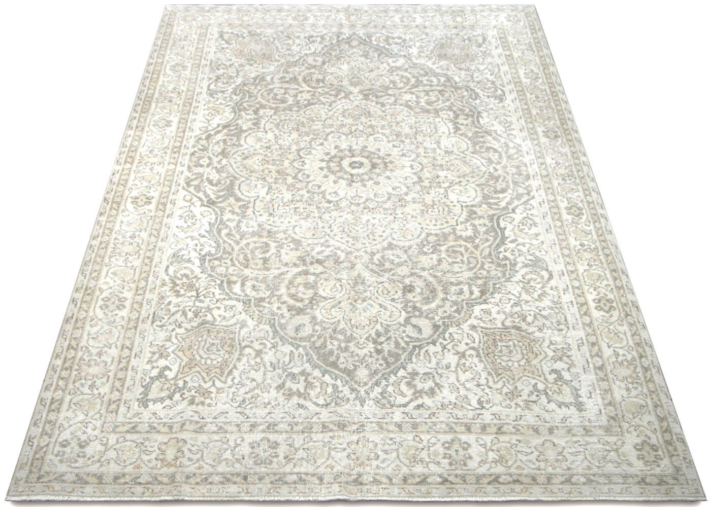 Vintage Turkish Oushak Rug - 6'9" x 9'11" - 210111