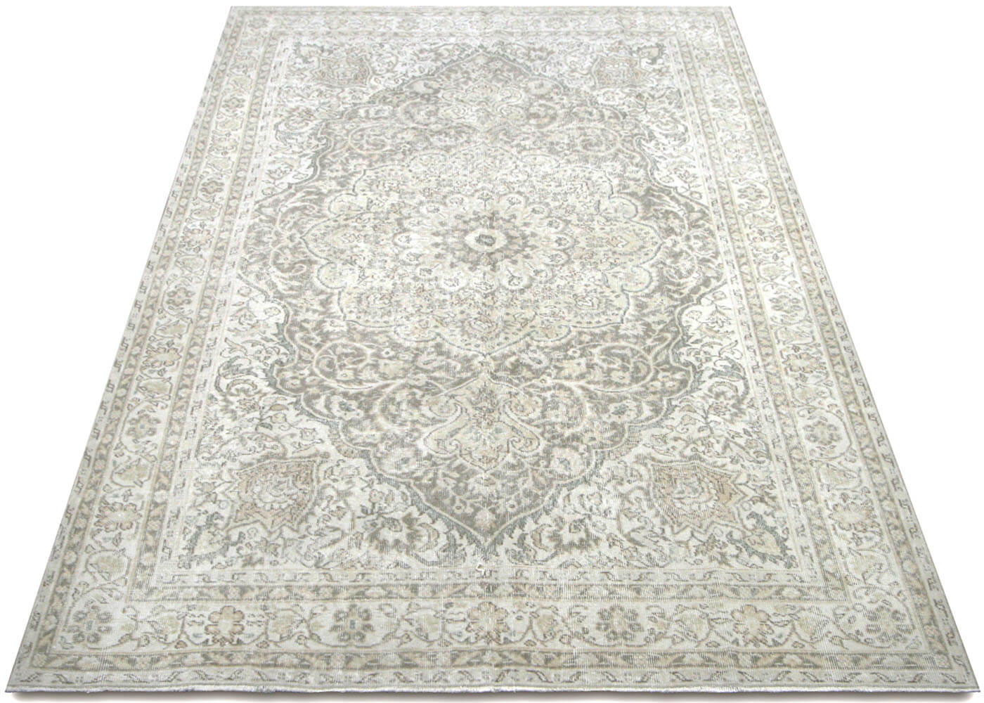 Vintage Turkish Oushak Rug - 6'9" x 9'11" - 210111