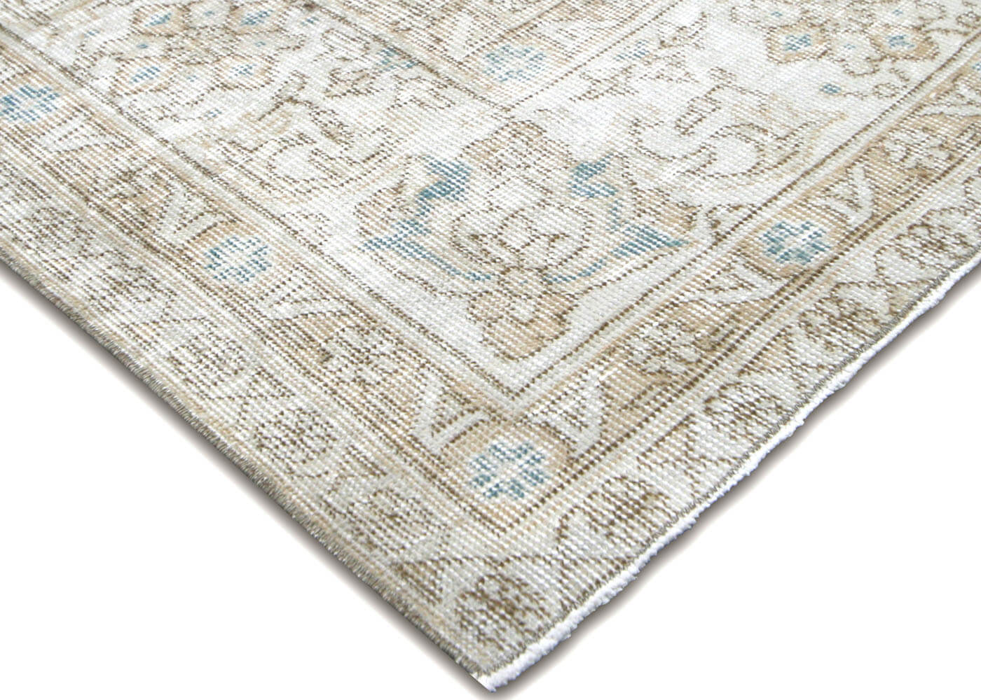 Vintage Turkish Oushak Rug - 7'8" x 11' - 210115