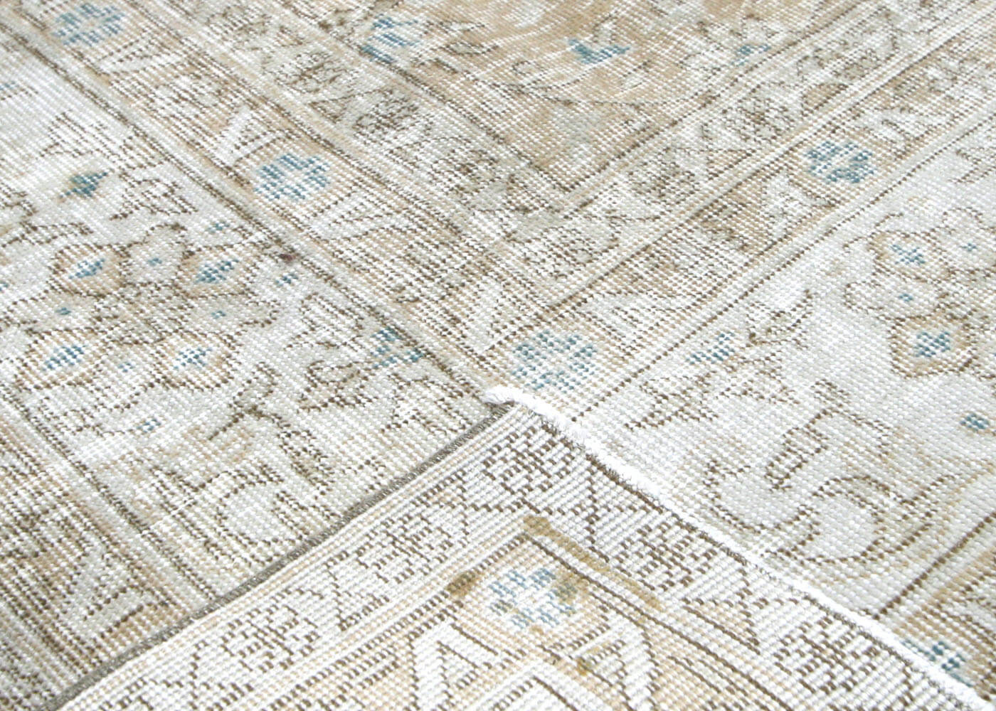 Vintage Turkish Oushak Rug - 7'8" x 11' - 210115