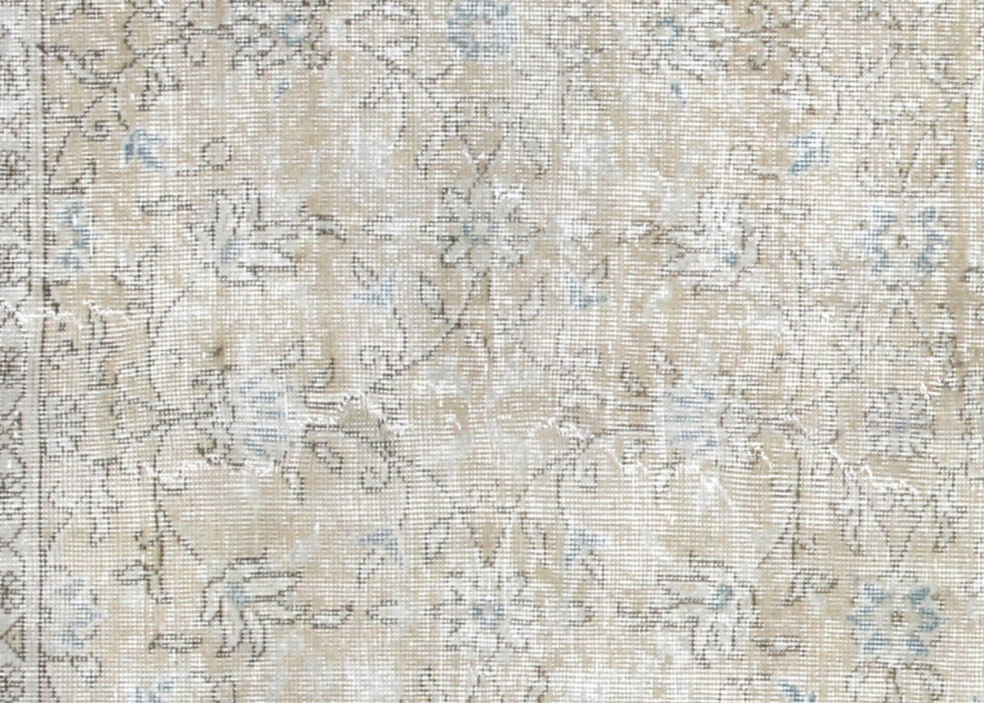 Vintage Turkish Oushak Rug - 7'8" x 11' - 210115