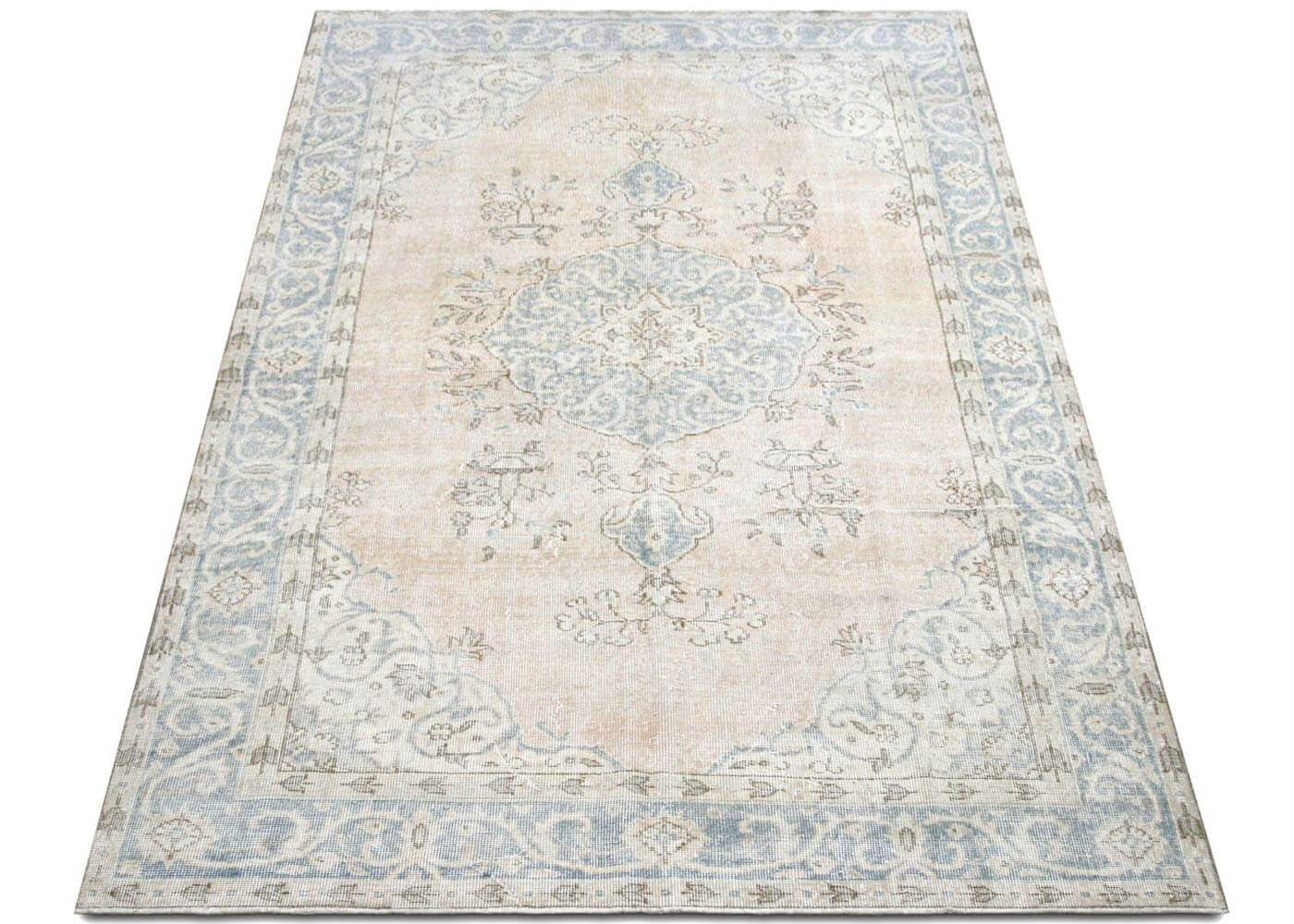 Vintage Turkish Oushak Rug - 5'10" x 9'8" - 210117