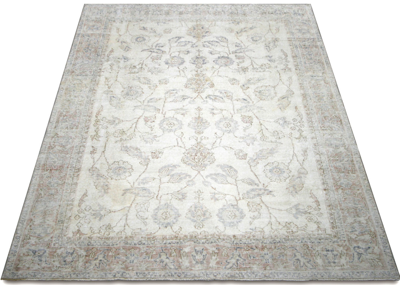 Vintage Turkish Oushak Rug - 6'5" x 9'2" - 210120