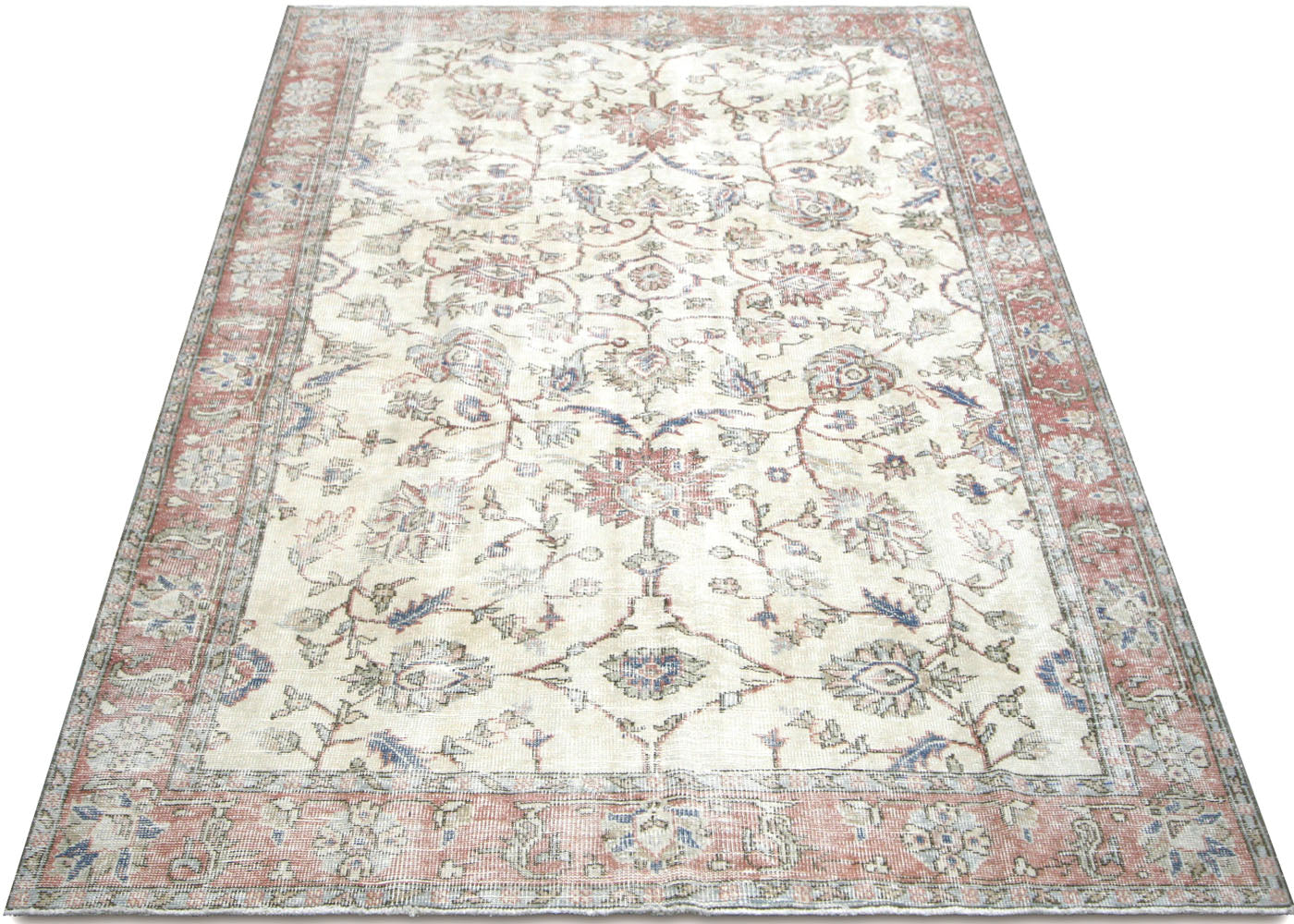 Vintage Turkish Oushak Rug - 7'2" x 10'8" - 210121