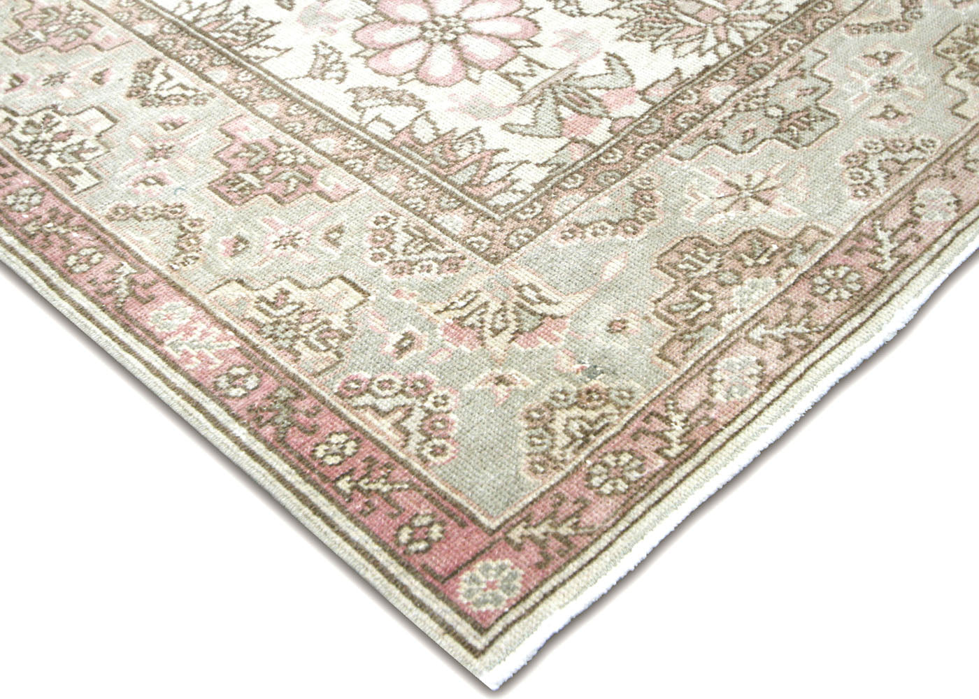 Vintage Turkish Oushak Rug - 5'6" x 9' - 210122