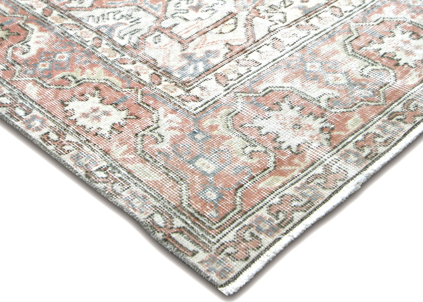 Vintage Turkish Oushak Rug - 6'2" x 11'1" - 210123