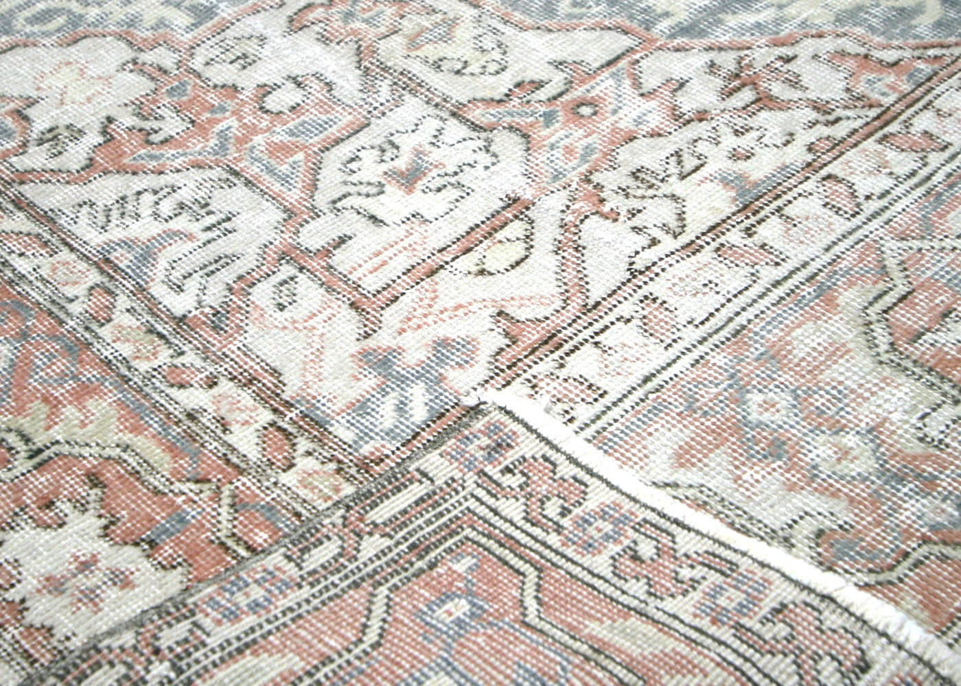 Vintage Turkish Oushak Rug - 6'2" x 11'1" - 210123