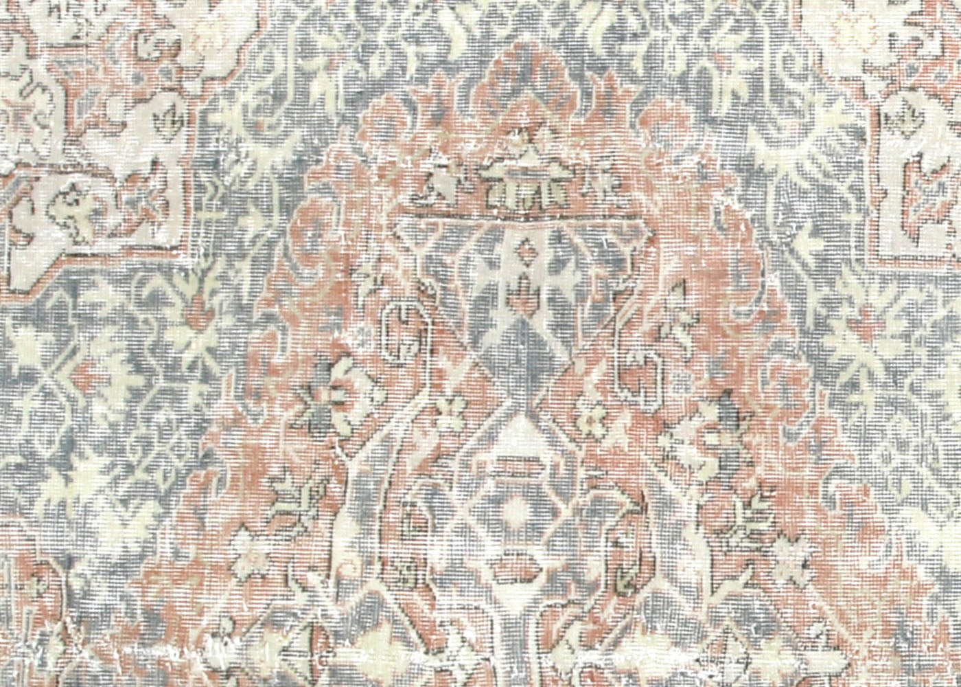 Vintage Turkish Oushak Rug - 6'2" x 11'1" - 210123