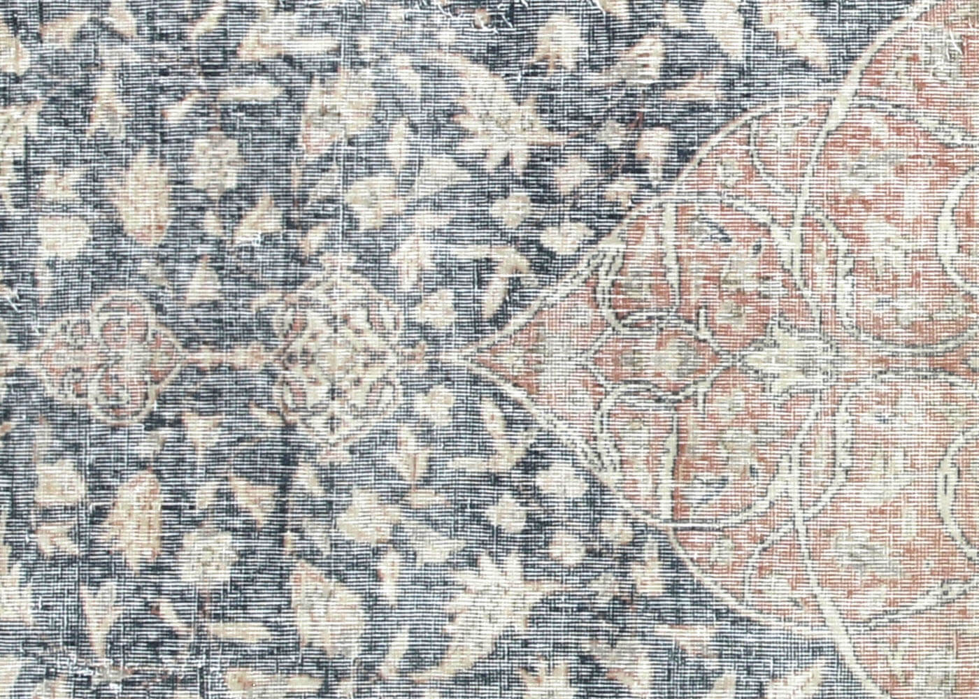Vintage Turkish Oushak Rug - 7'11" x 11'6" - 210125