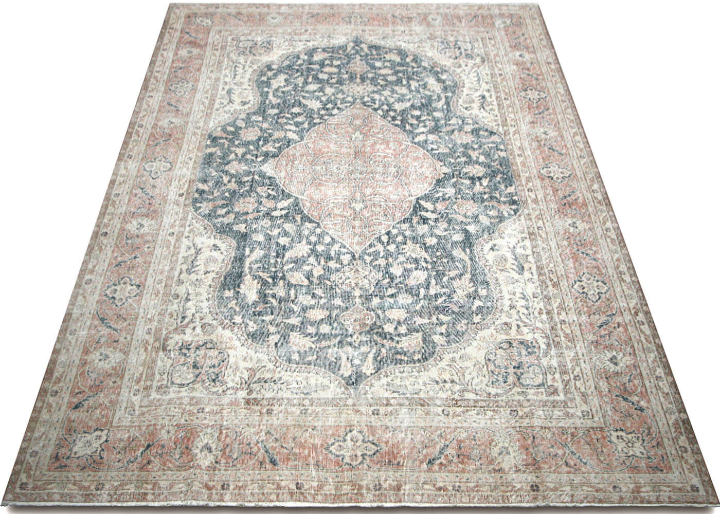 Vintage Turkish Oushak Rug - 7'11" x 11'6" - 210125