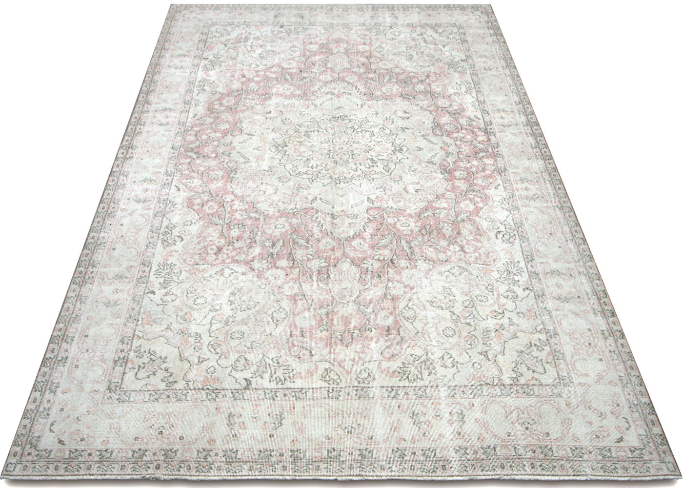 Vintage Turkish Oushak Rug - 7'1" x 10'11" - 210127