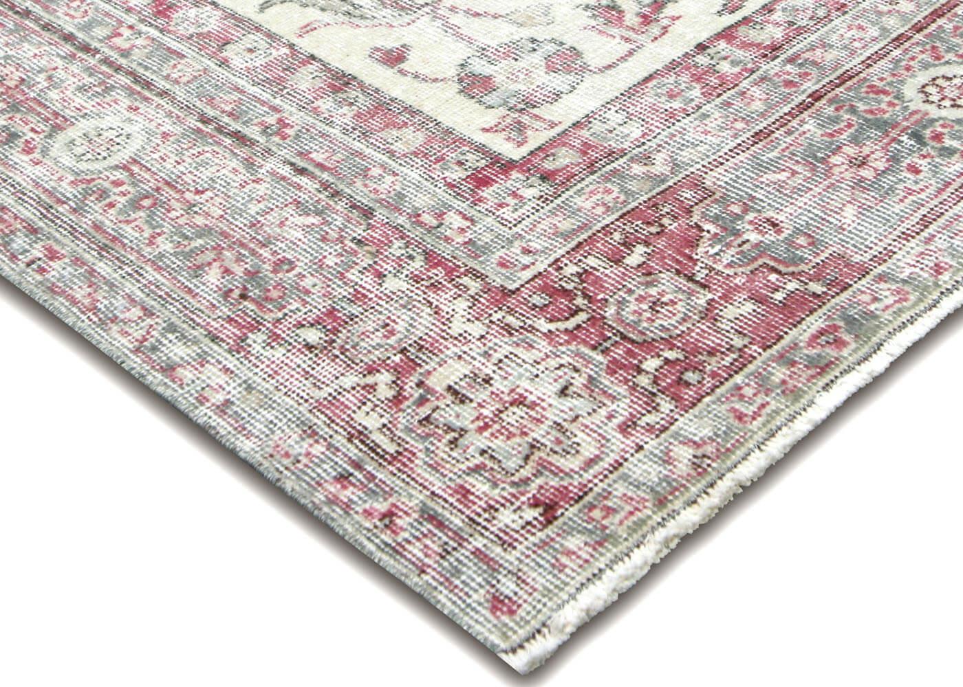 Vintage Turkish Oushak Rug - 6'4" x 9'4" - 210129