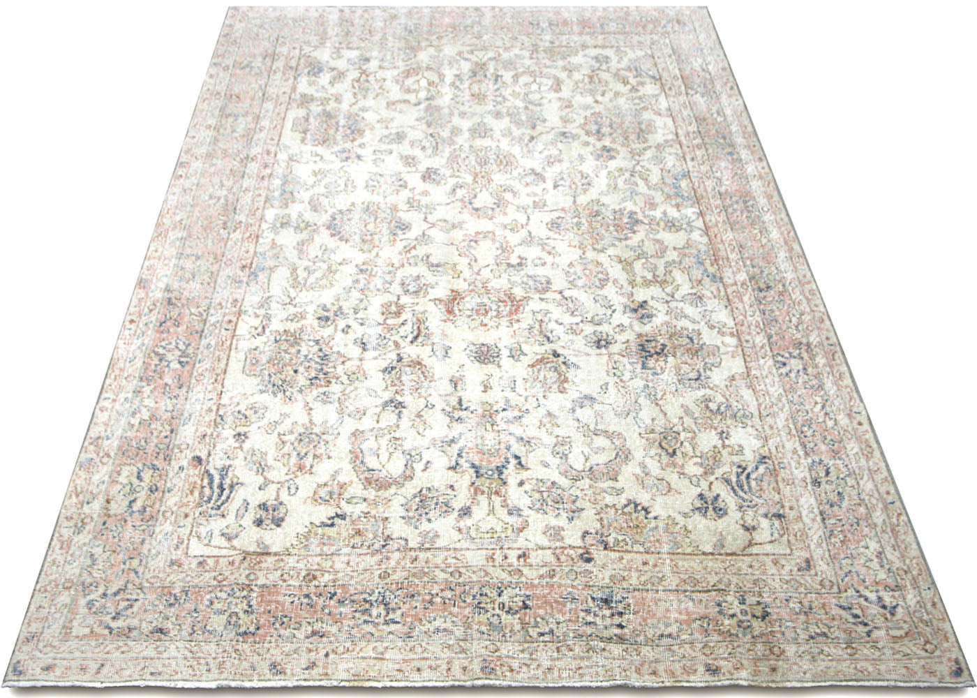 Vintage Turkish Oushak Rug - 7' x 11'4" - 210130