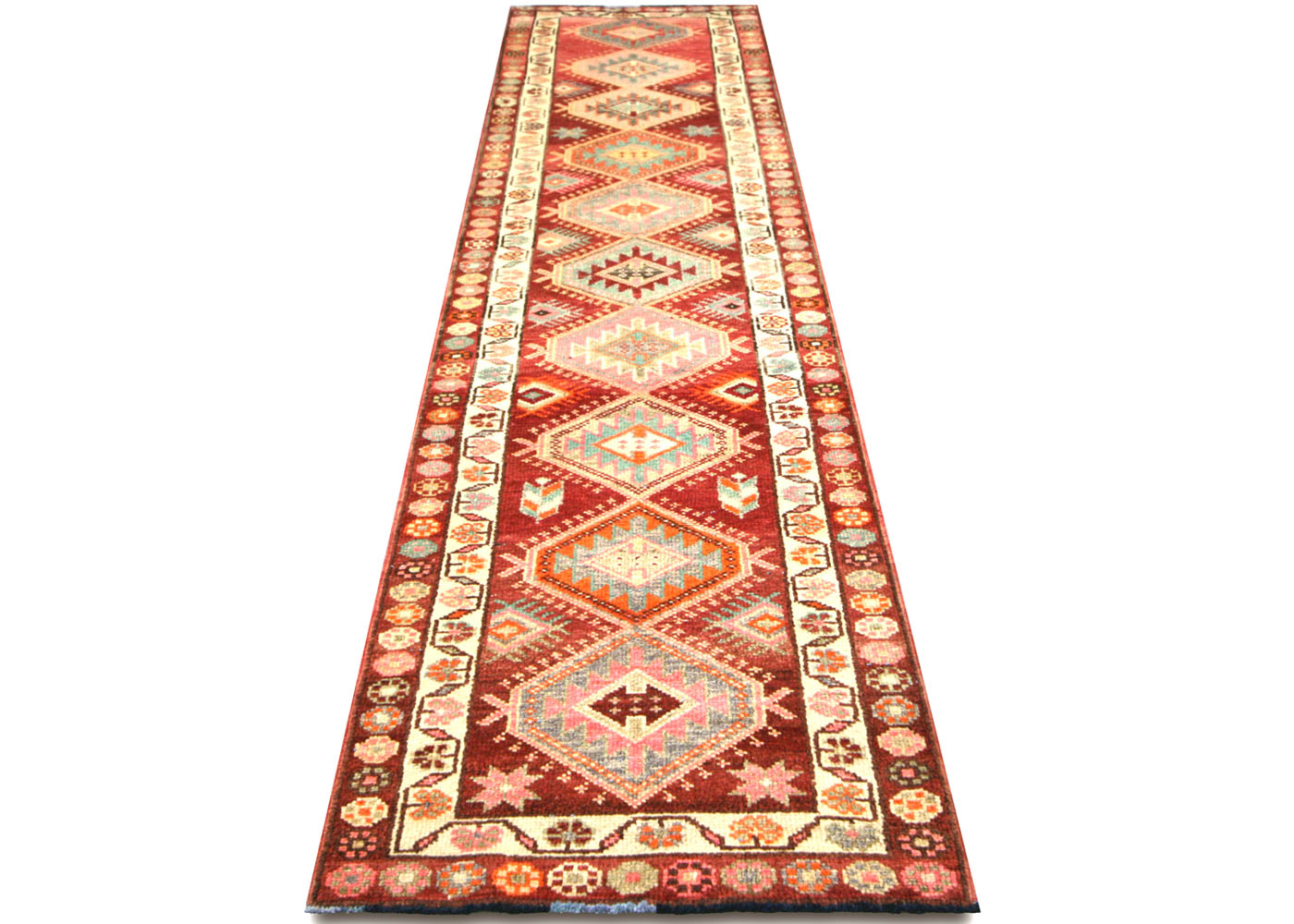 Vintage Turkish Oushak Runner - 2'11" x 12'9" - 210138