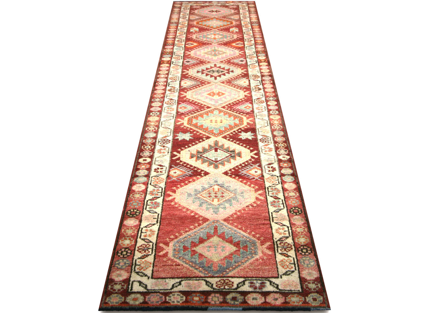 Vintage Turkish Oushak Runner - 2'11" x 12'9" - 210138