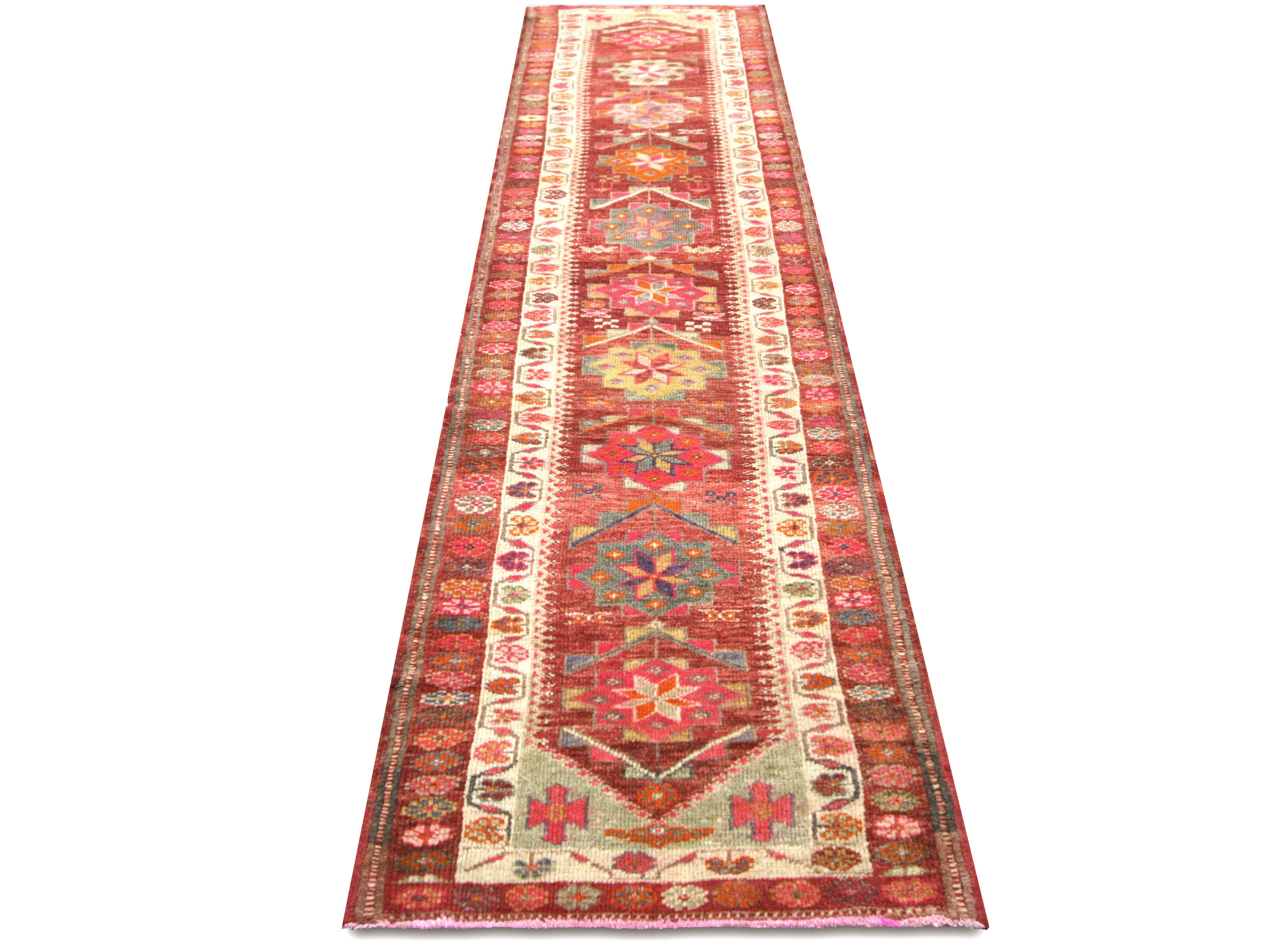 Vintage Turkish Oushak Runner - 2'9" x 11'11" - 210139