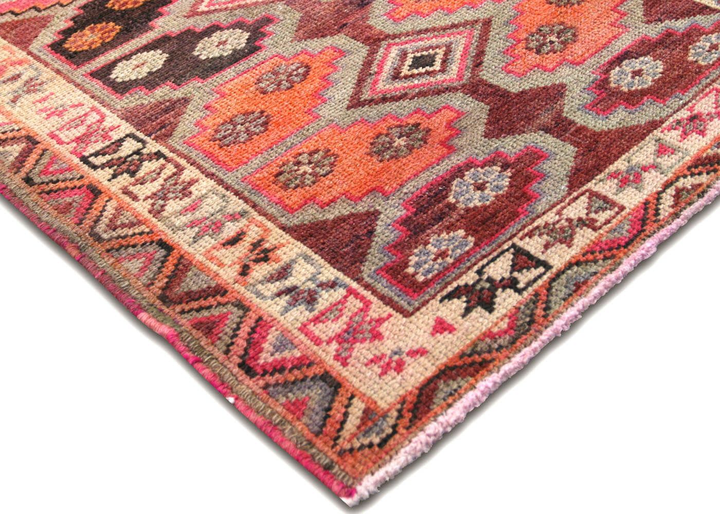 Vintage Turkish Oushak Runner - 3' x 14'6" - 210142