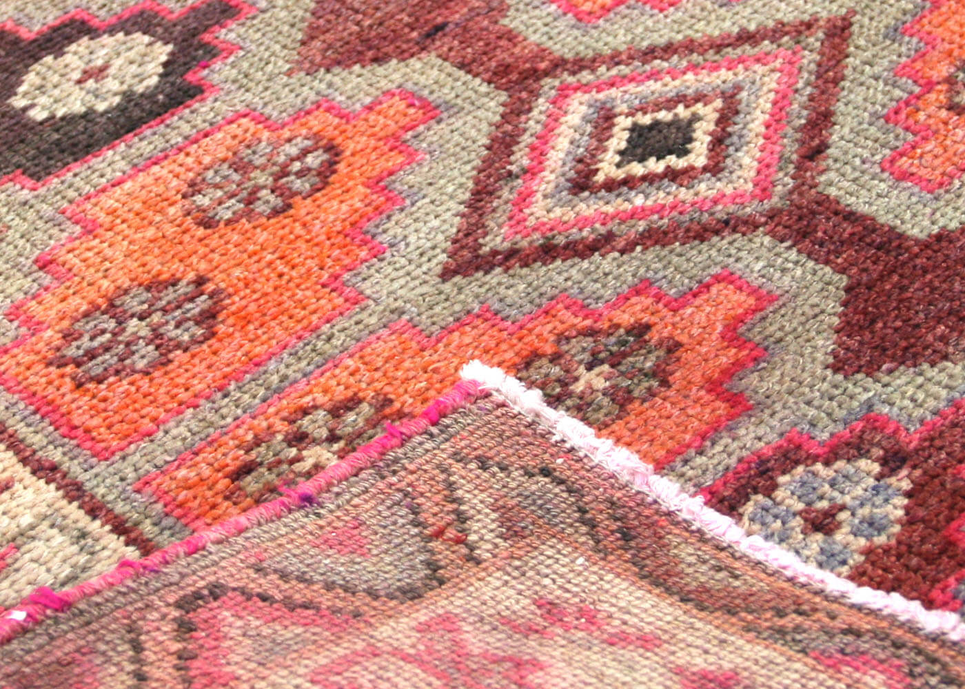 Vintage Turkish Oushak Runner - 3' x 14'6" - 210142