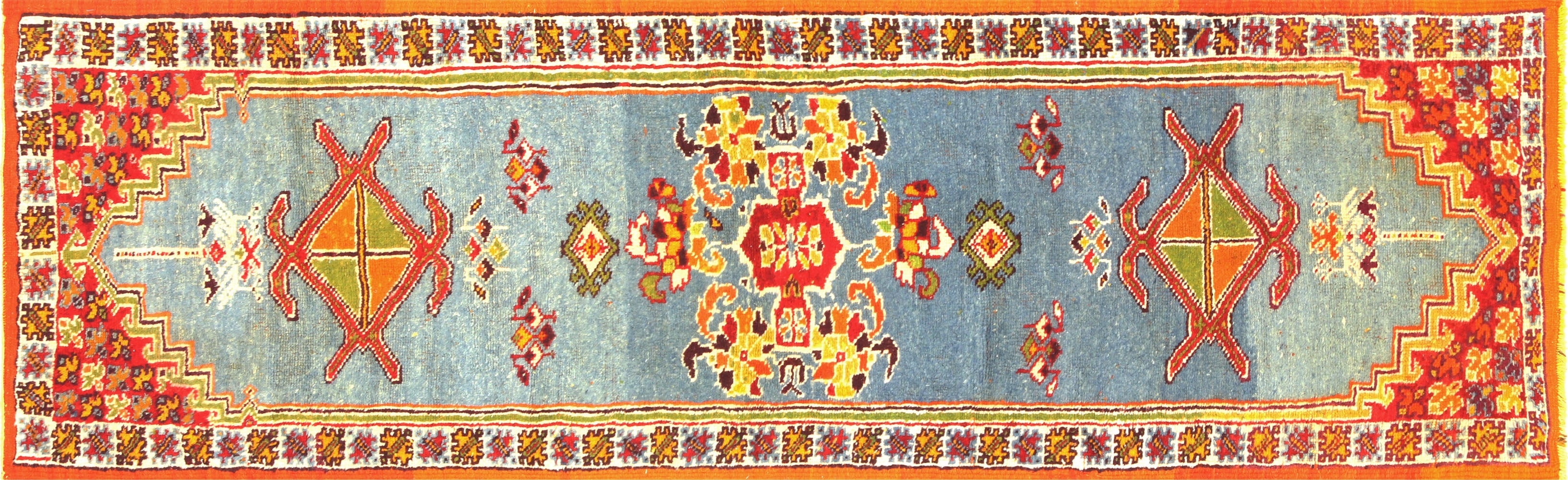 Vintage Turkish Oushak Runner - 3' x 9'5" - 210143