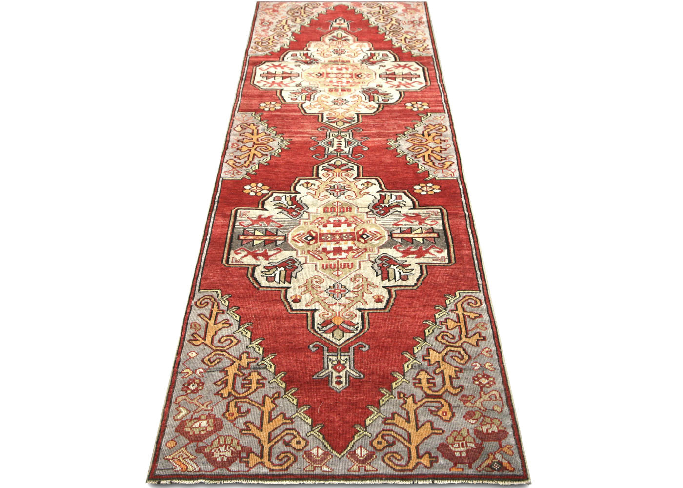 Vintage Turkish Oushak Runner - 3'1" x 9'7" - 210145