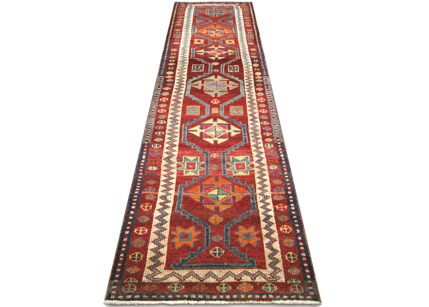 Vintage Turkish Oushak Runner - 2'11" x 12'5" - 210152
