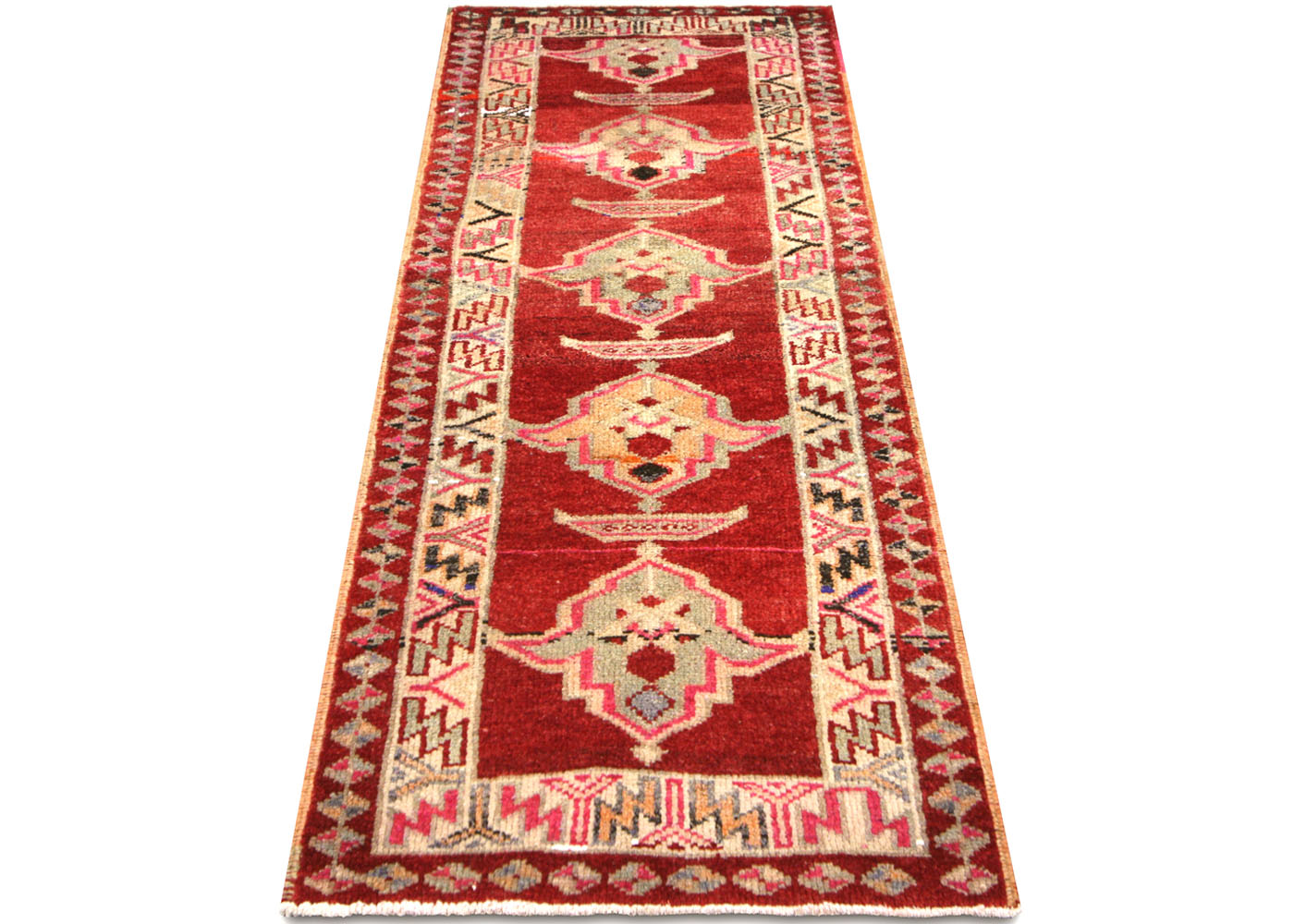 Vintage Turkish Oushak Runner - 3' x 7'6" - 210153