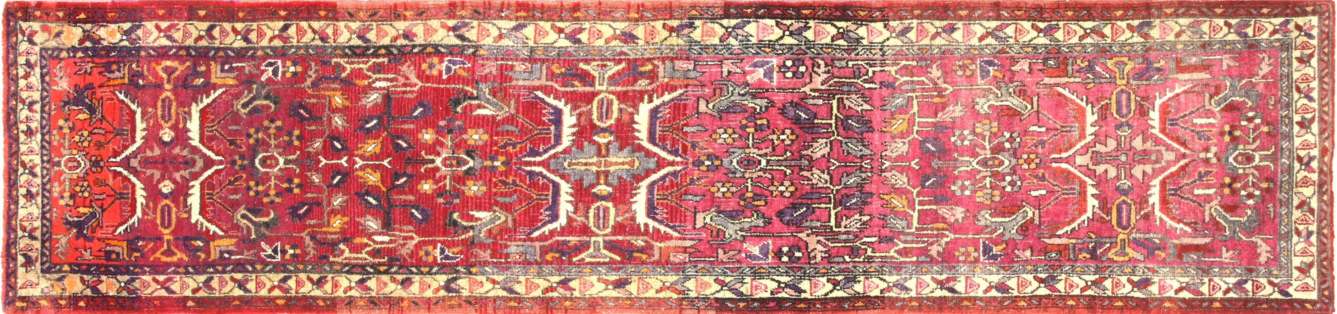 Vintage Turkish Oushak Runner - 3' x 12'10" - 210162