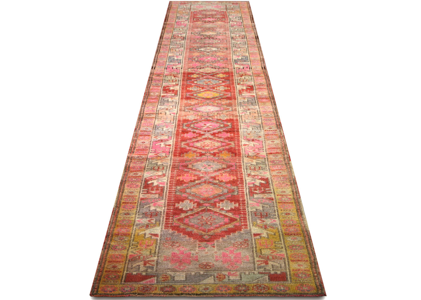 Vintage Turkish Oushak Runner - 2'11" x 13'7" - 210164