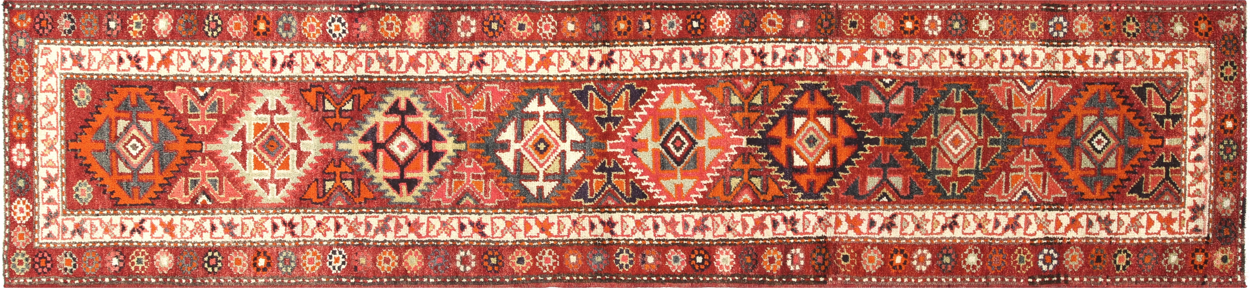 Vintage Turkish Oushak Runner - 2'8" x 11'9" - 210166