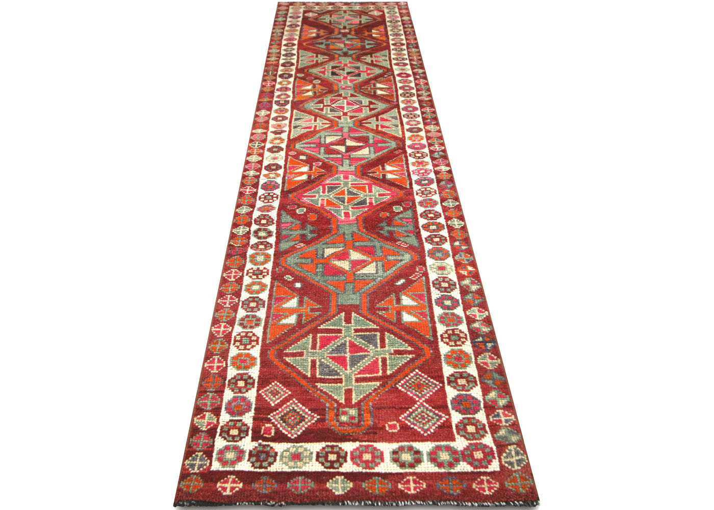 Vintage Turkish Oushak Runner - 2'7" x 12'11" - 210171