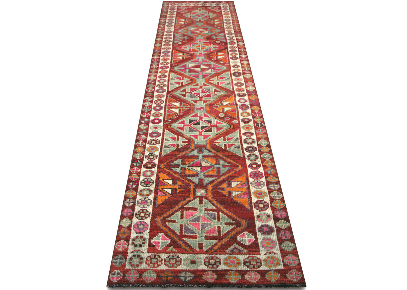 Vintage Turkish Oushak Runner - 2'7" x 12'11" - 210171