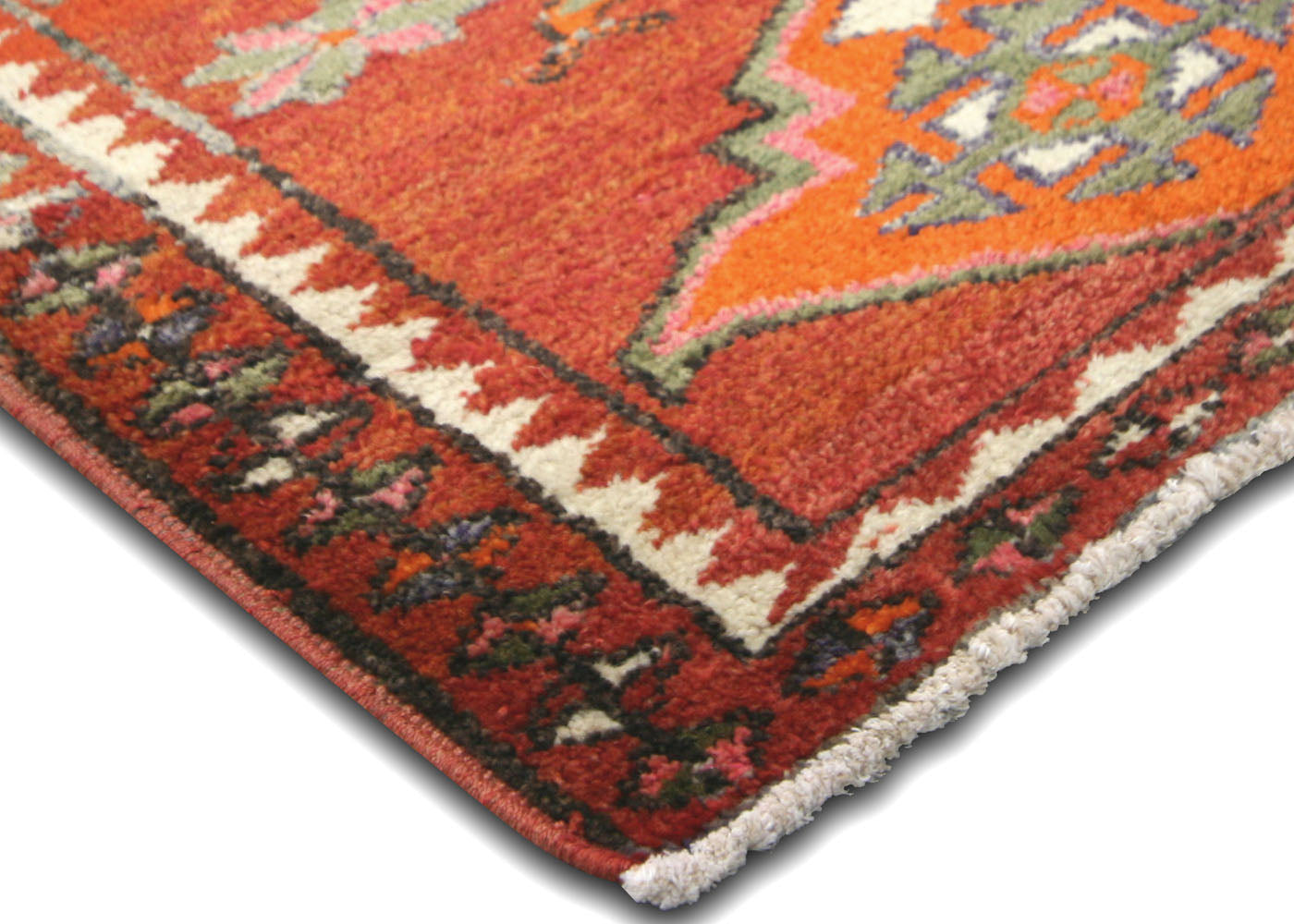 Vintage Turkish Oushak Runner - 3' x 13'4" - 210174