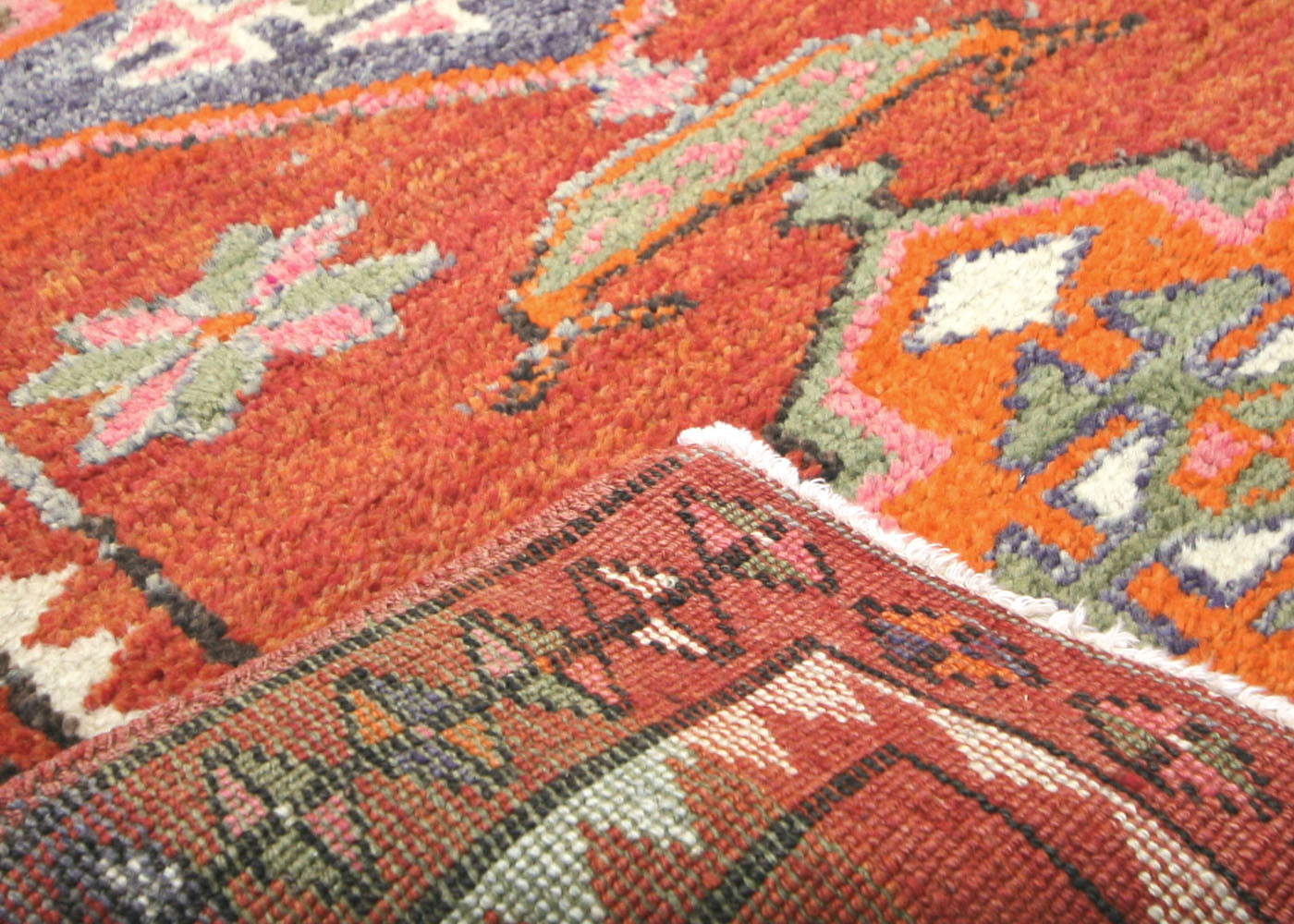 Vintage Turkish Oushak Runner - 3' x 13'4" - 210174