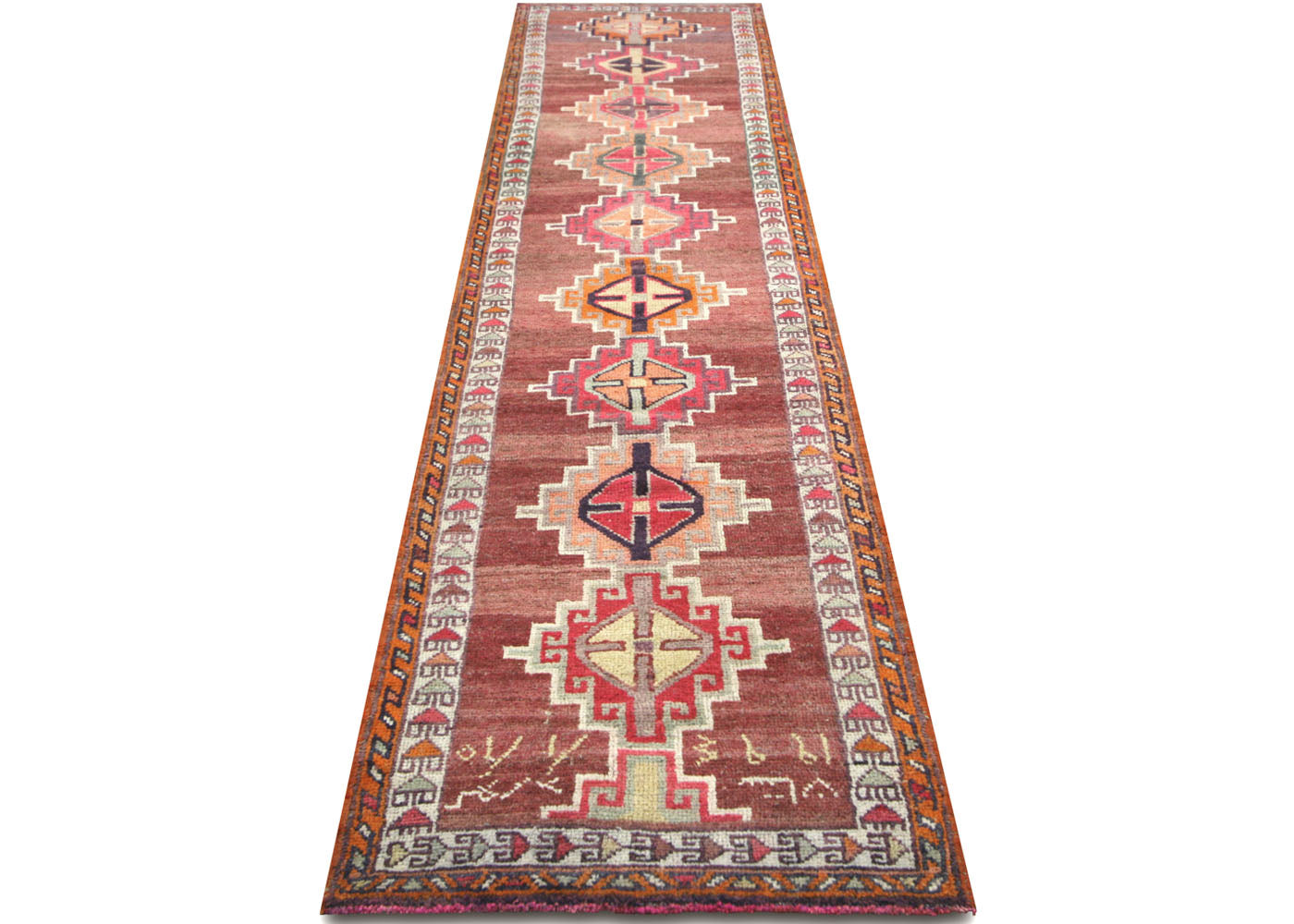 Vintage Turkish Oushak Runner - 2'10" x 12'10" - 210177