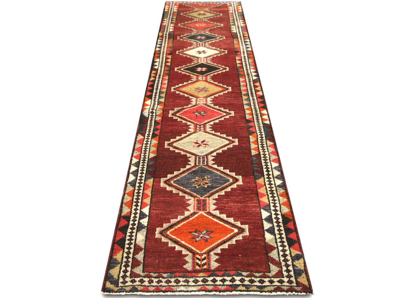 Vintage Turkish Oushak Runner - 3' x 13'1" - 210178