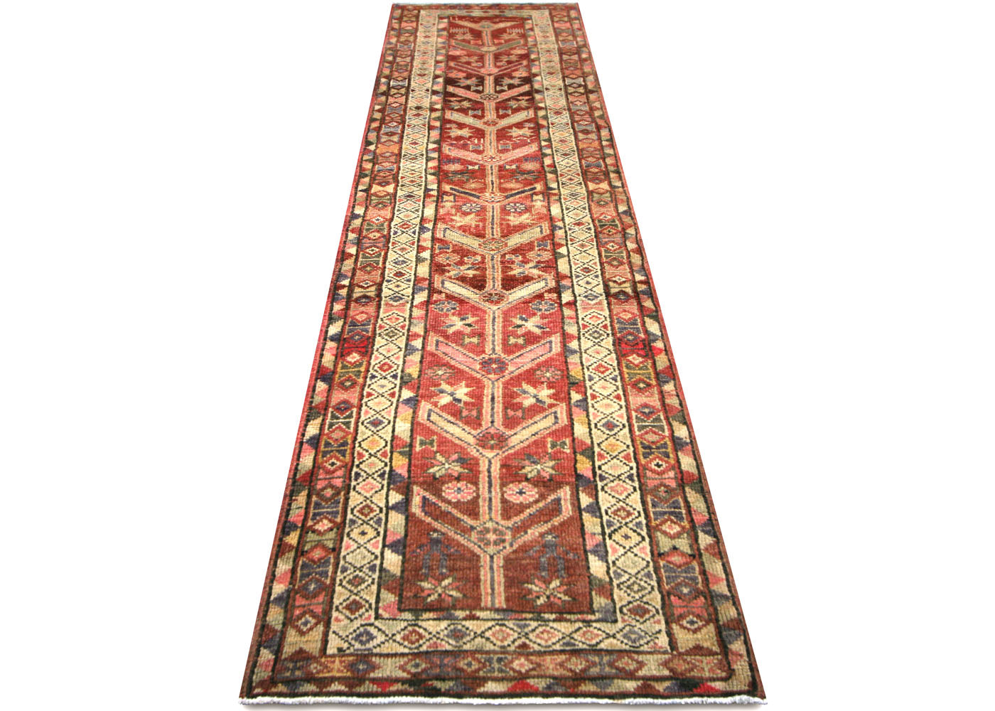 Vintage Turkish Oushak Runner - 3' x 12'8" - 210181