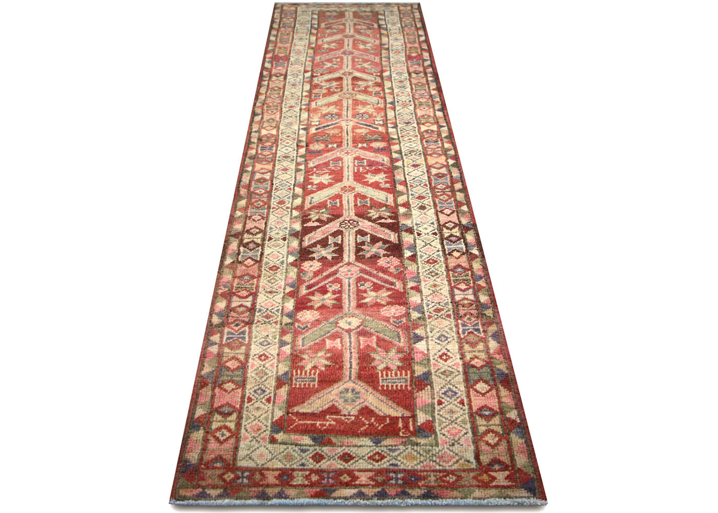 Vintage Turkish Oushak Runner - 3' x 12'8" - 210181