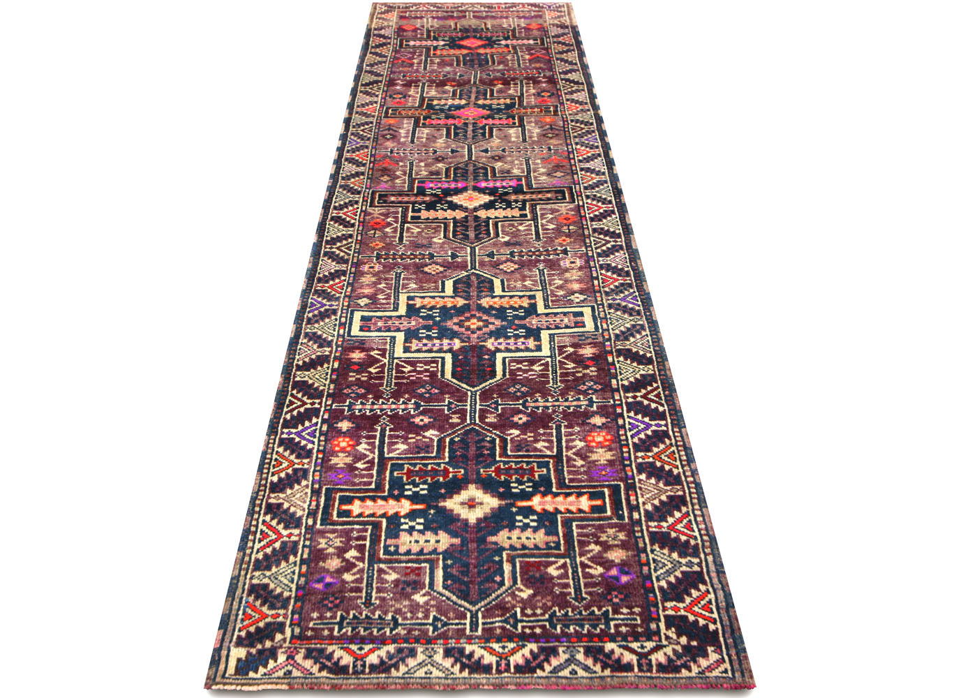 Vintage Turkish Oushak Runner - 3' x 11'11" - 210182