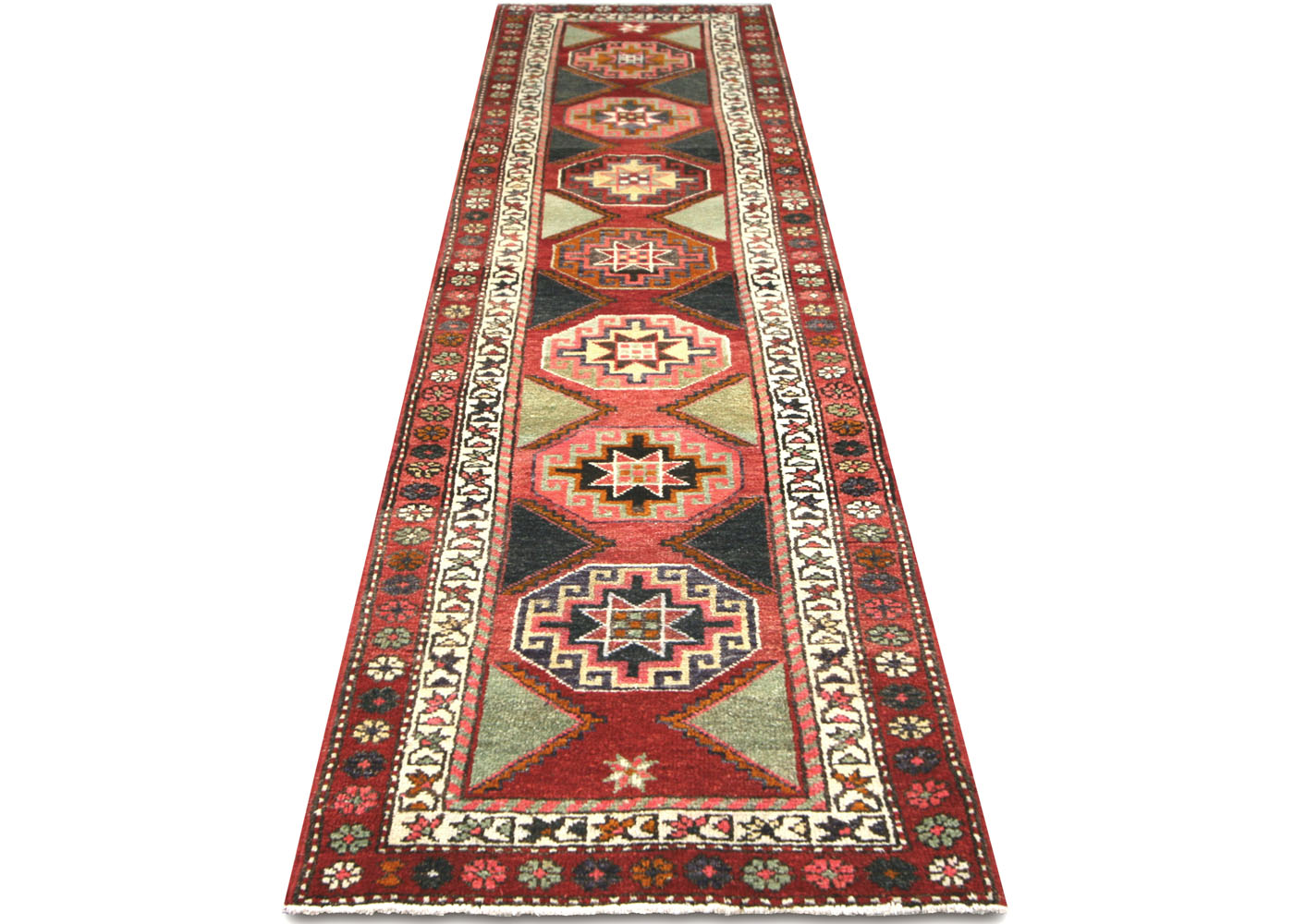Vintage Turkish Oushak Runner - 3' x 11'8" - 210188