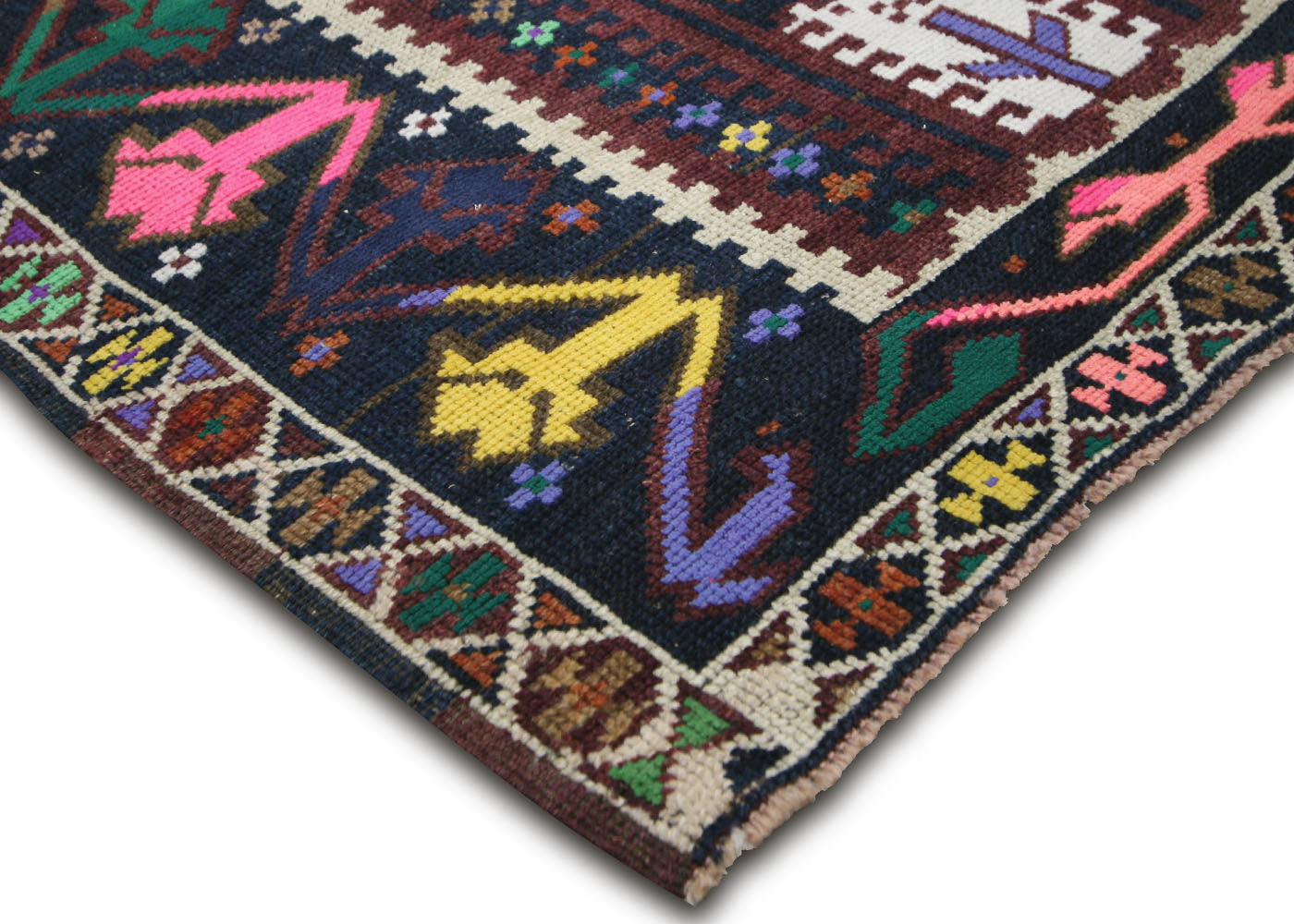 Vintage Turkish Oushak Runner - 3'10" x 10' - 210193