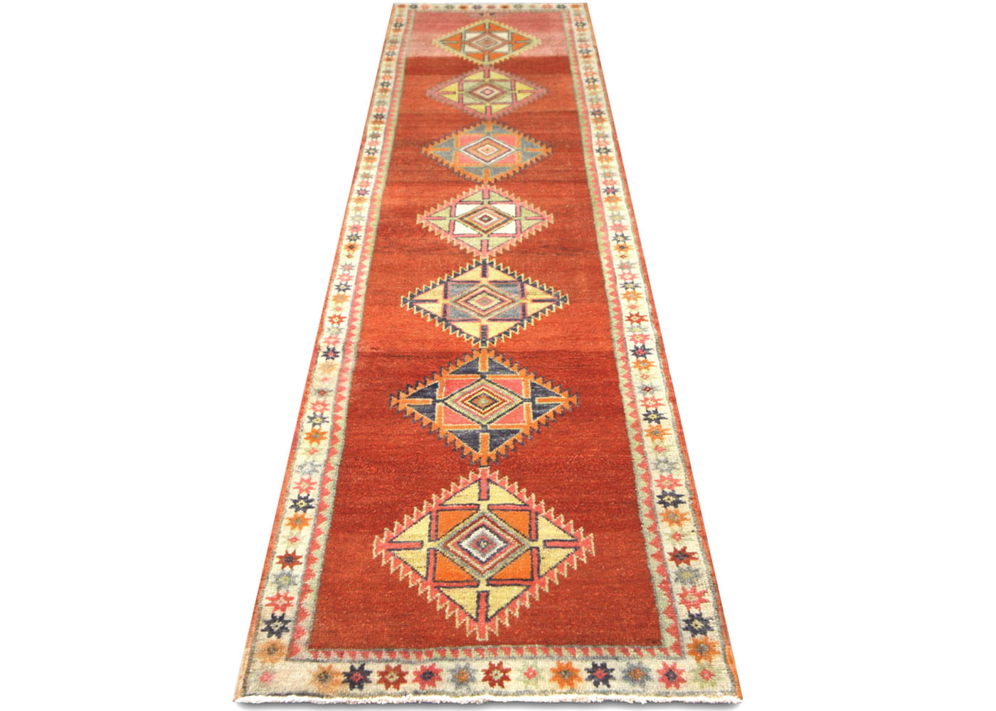 Vintage Turkish Oushak Runner - 2'10" x 12' - 210202