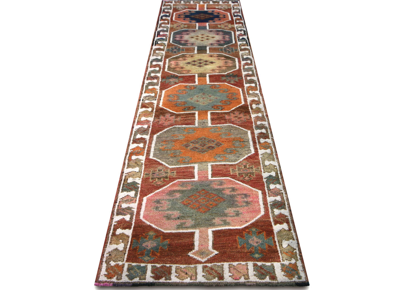 Vintage Turkish Oushak Runner - 2'10" x 12' - 210203