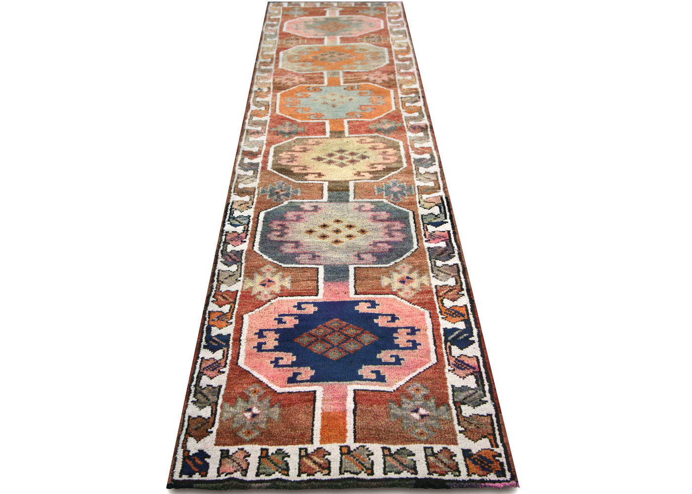 Vintage Turkish Oushak Runner - 2'10" x 12' - 210203