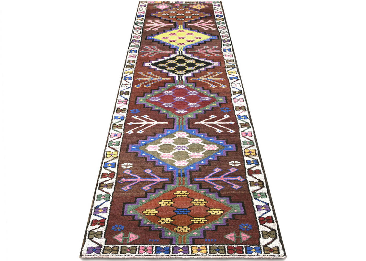 Vintage Turkish Oushak Runner - 3'1" x 10'11" - 210204